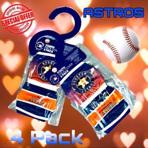 Houston Astros Face Cover Youth 4 Pack NWT